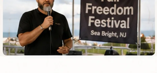 Crowd at the Fall Freedom Festival in Sea Bright