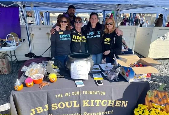 The JBJ Soul Kitchen table at the festival